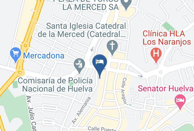 Huelva - Pension La Vega Maps