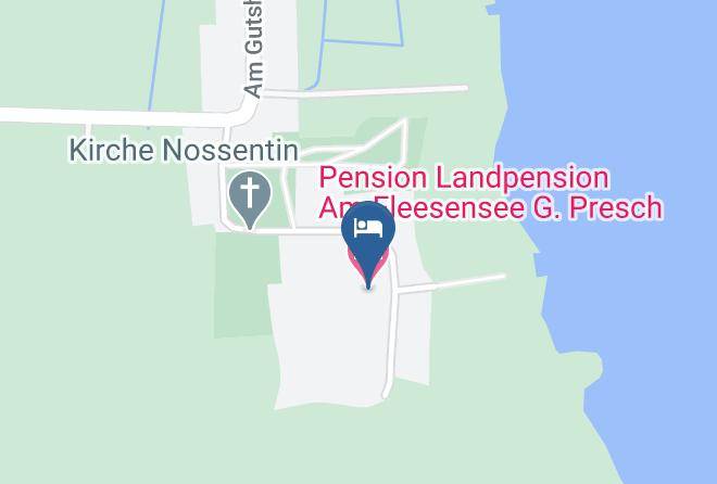 Mecklenburgische Seenplatte - Pension Landpension Am Fleesensee G Presch Maps