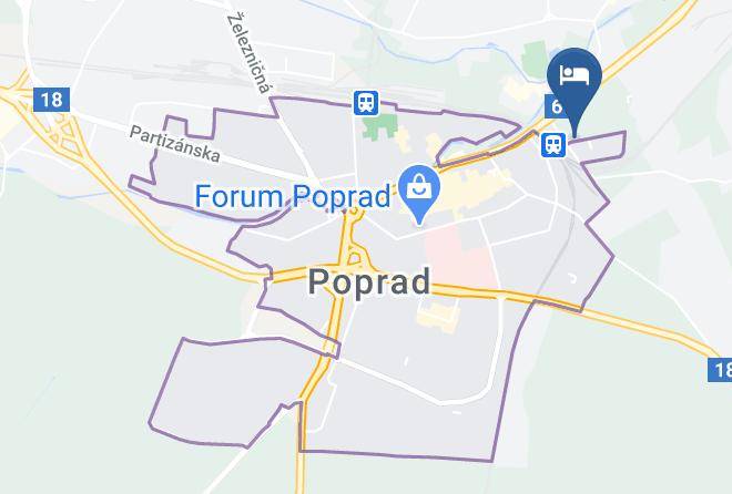Poprad - Pension Lantern Maps