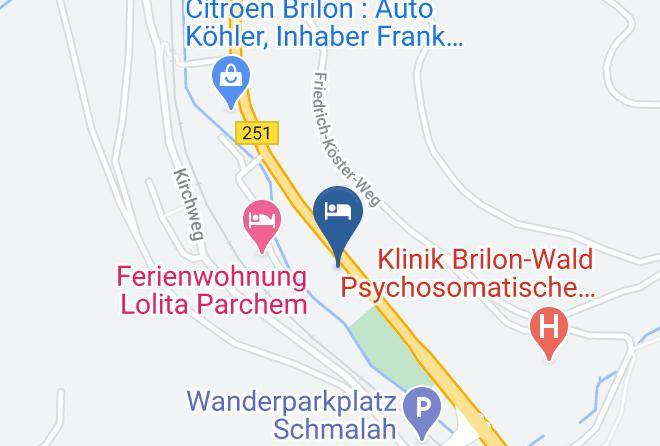 Hochsauerlandkreis - Pension Lindenhof Maps