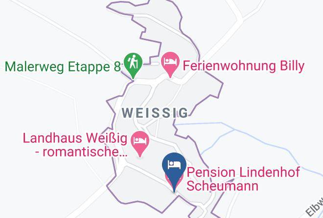 Sachsische Schweiz Osterzgebirge - Pension Lindenhof Scheumann Maps