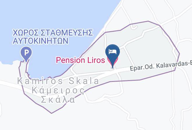 Dodecanese - Pension Liros Maps