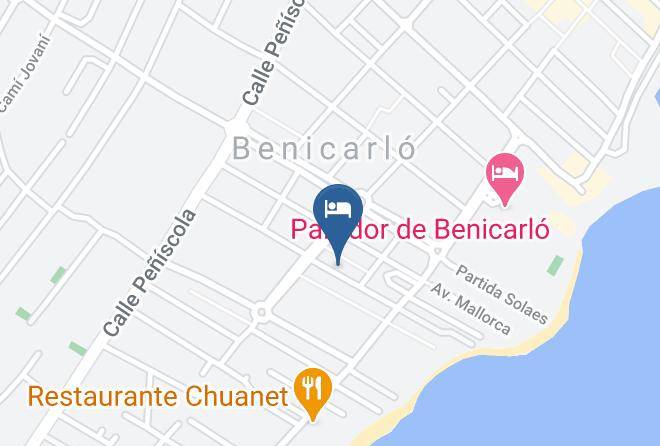 Castellon - Pension Los Claveles Maps