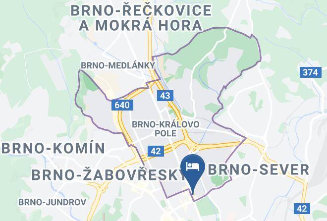 Brno - Pension Luna Maps