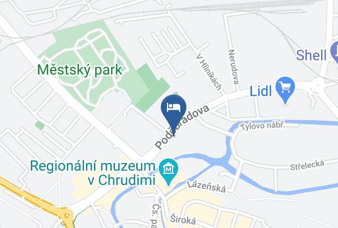 Chrudim - Pension Margaret Maps