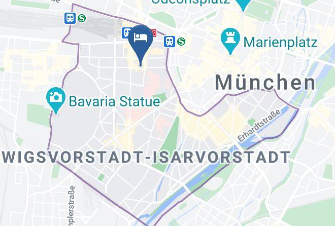 Munich District - Pension Marie Luise Maps