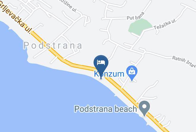 Podstrana - Pension Martin Maps