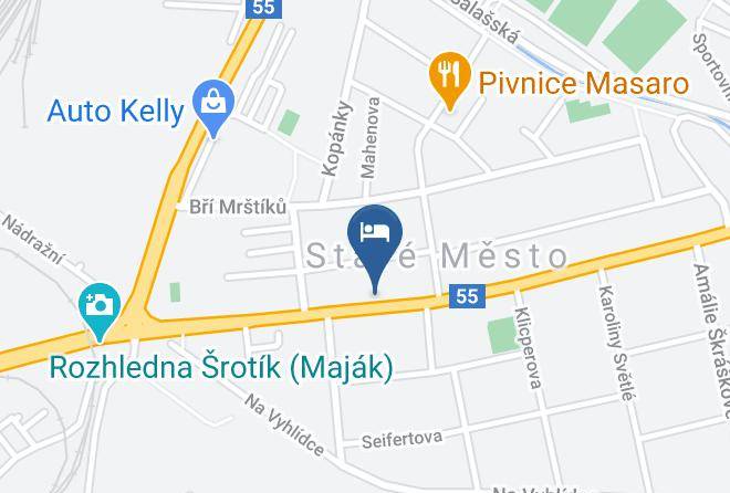 Uherske Hradiste - Pension Max Old Town Maps