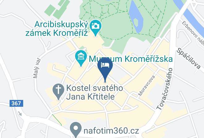 Kromeriz - Pension Mensik Kromeriz Maps