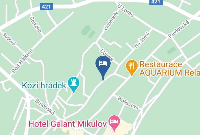 Breclav - Pension Mikulov Maps