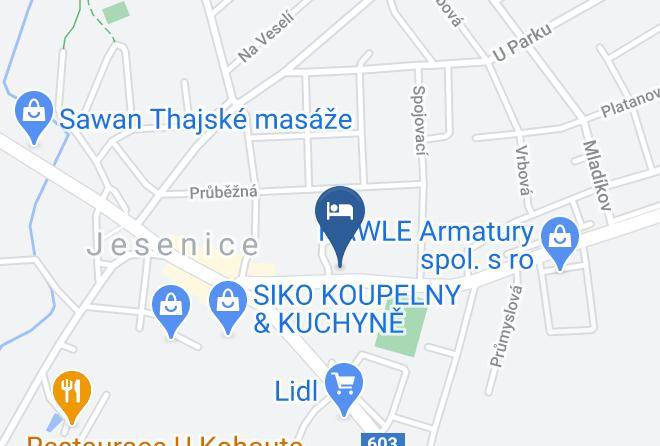 Prague West - Pension Mira Maps