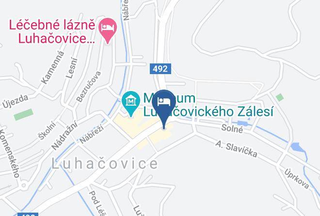 Luhacovice - Pension Monika Luhacovice Maps