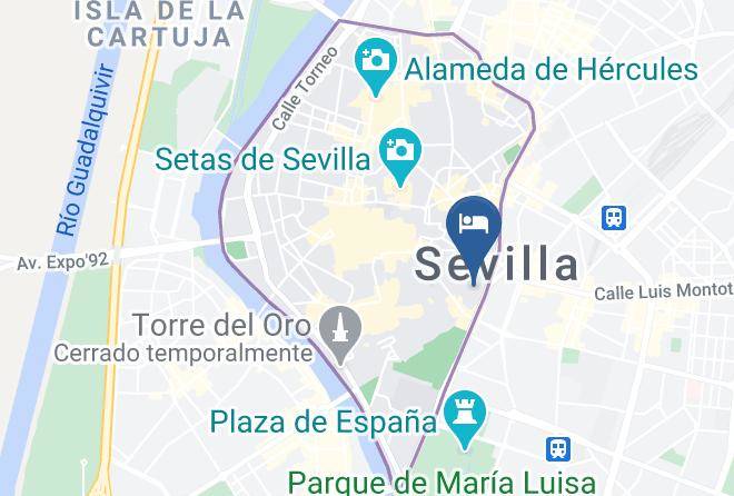 Seville - Pension Montorena Maps