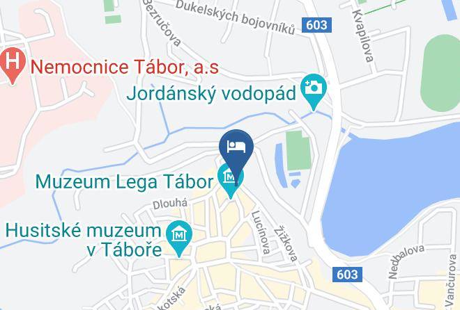 Tabor - Pension Na Hradbach Maps