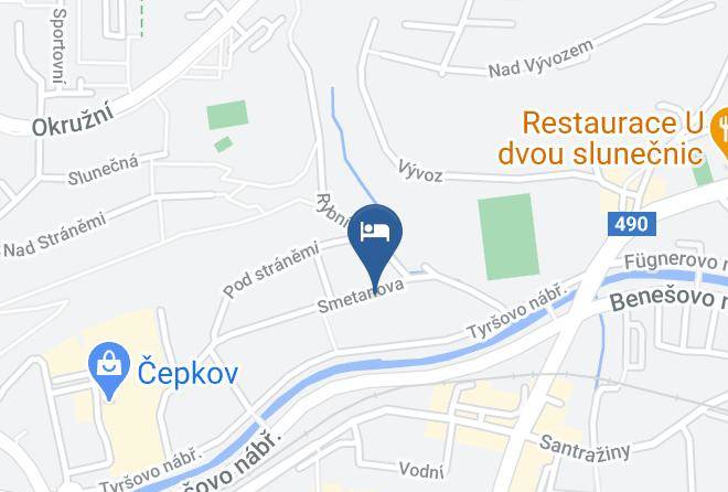 Zlin - Pension Na Smetance Maps