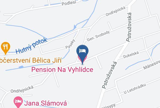 Frydek Mistek - Pension Na Vyhlidce Maps