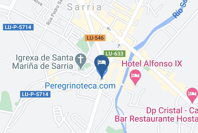 Lugo - Pension O Camino Maps