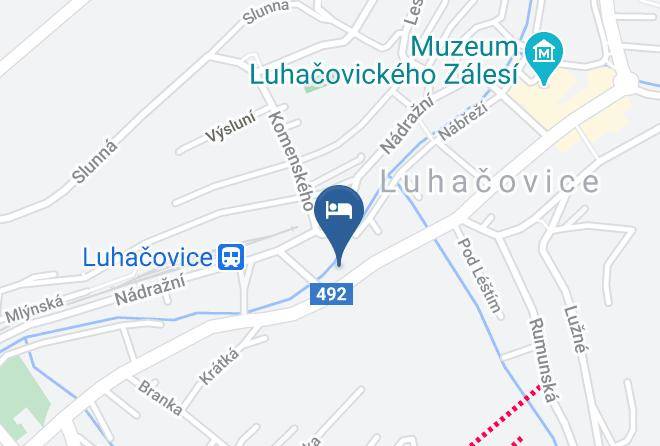 Luhacovice - Pension Oasis Luhacovice Maps