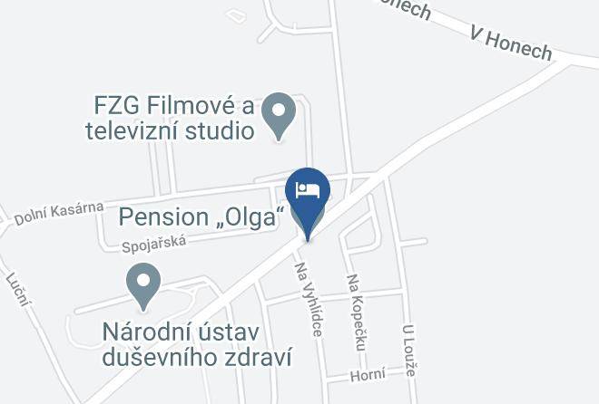 Prague East - Pension Olga Maps