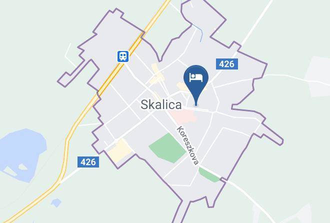 Skalica - Pension On Potocna Maps