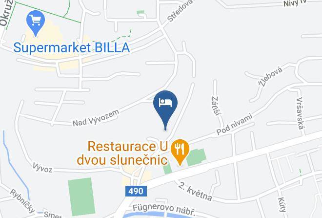 Zlin - Pension On Vysluni Maps
