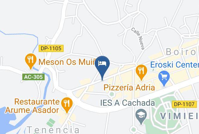 Coruna - Pension Os Trillizos O Lar De Trilli Maps