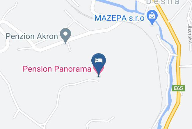 Jablonec Nad Nisou - Pension Panorama Maps