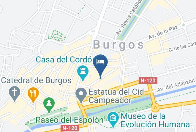 Burgos - Pension Pena Maps