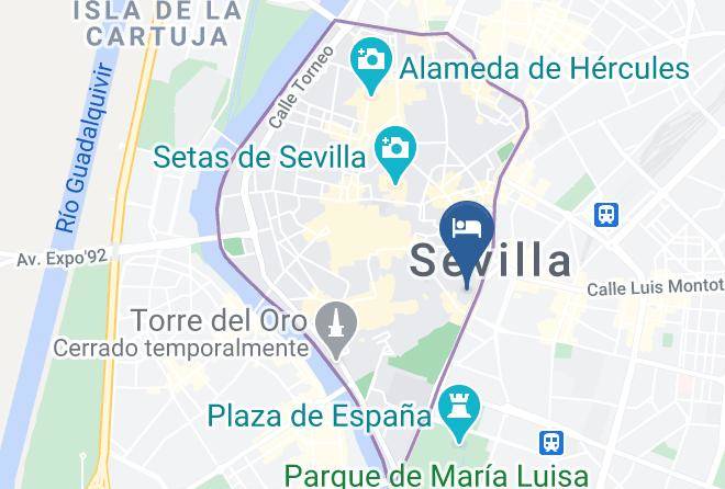 Seville - Pension Perez Montilla Maps