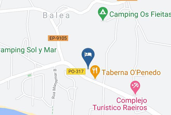 Pontevedra - Pension Playa Mar Cachadinas Maps