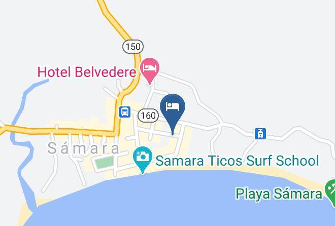 Nicoya - Pension Playa Samara Maps