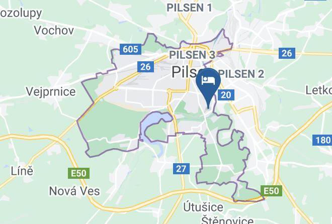 Pilsen - Restaurace U Gigantu Maps