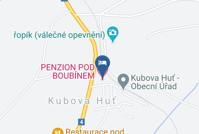 Prachatice - Pension Pod Boubinem Maps