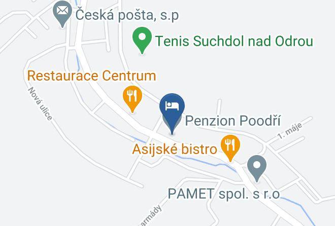 Novy Jicin - Pension Poodri Maps