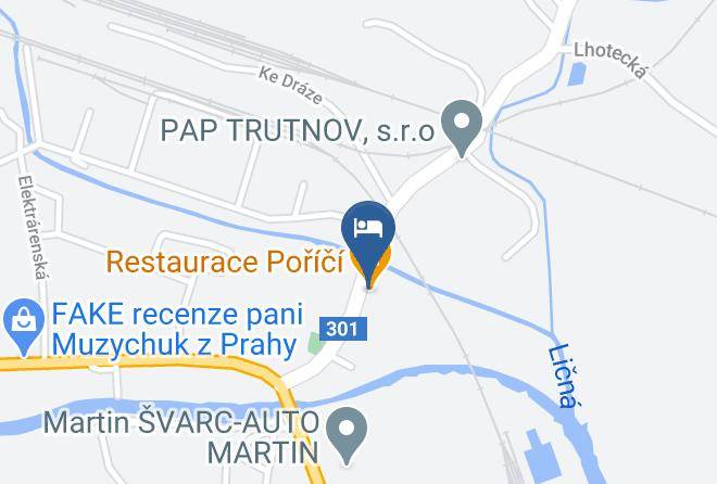 Trutnov - Pension Porici Maps