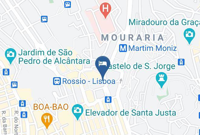 Lisbon - Pensao Praca Da Figueira Maps
