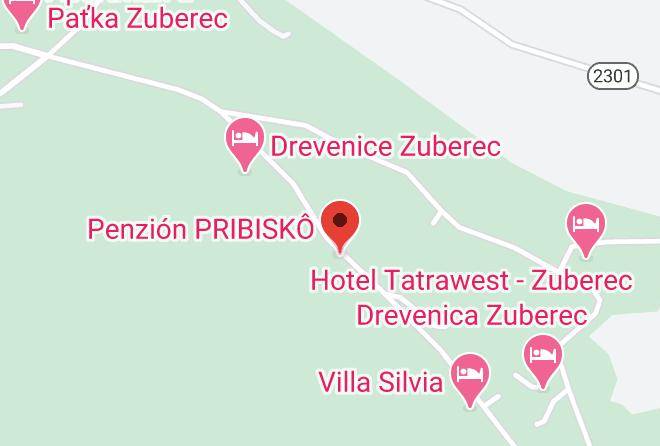 Tvrdosin - Pension Pribisko Maps