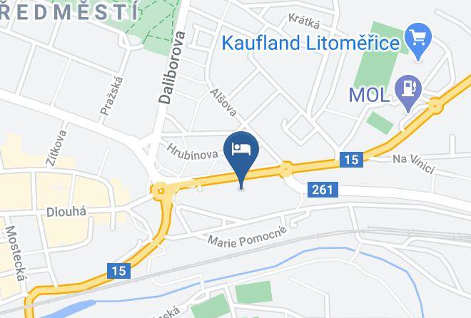 Litomerice - Pension Prislin Maps
