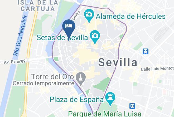 Seville - Pension Redes Maps