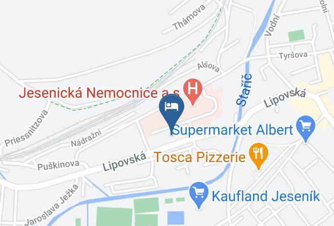 Jesenik - Pension Restaurant Laguna Maps