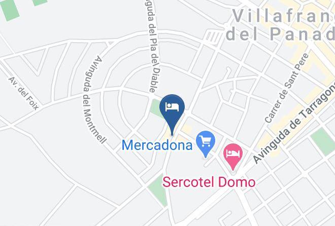 Barcelona - Pension Restaurante Avenida Maps