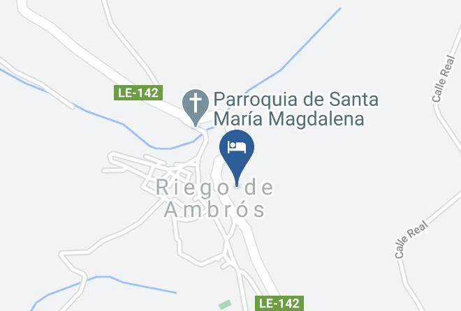 Leon - Pension Riego De Ambros Maps