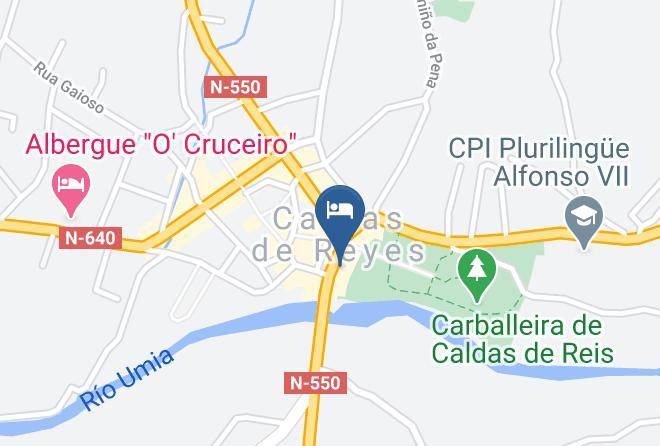 Pontevedra - Pension Rio Umia Maps