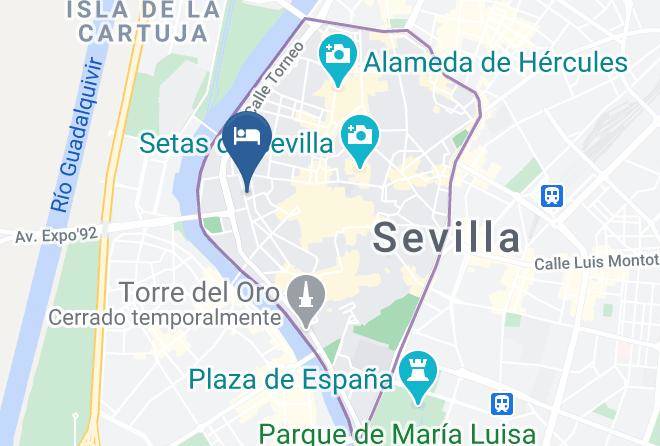 Seville - Pension Riosol Maps