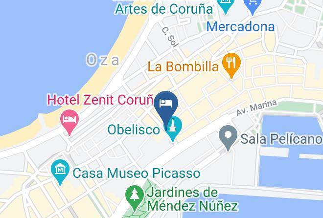 Coruna - Pension Roma Maps