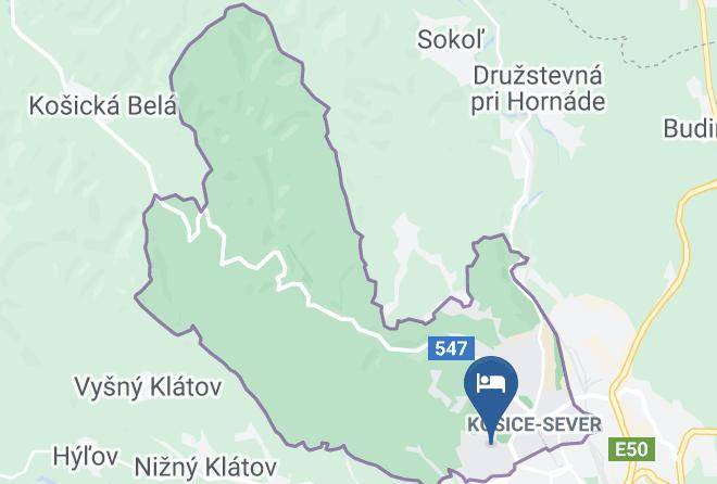 Kosice Sever - Pension Rozalia Maps
