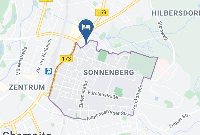 Chemnitz - Pension Sachsenallee Maps