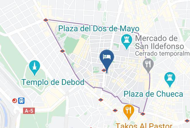 Madrid - Pension Salome Maps