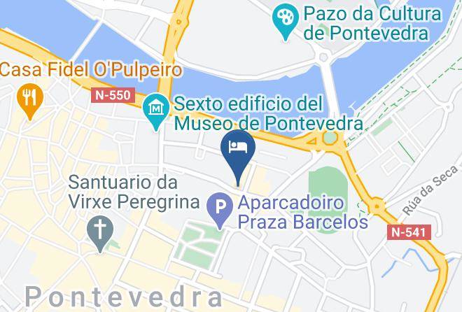 Pontevedra - Pension Santa Clara Maps