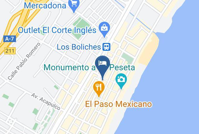 Malaga - Pension Santa Fe Maps